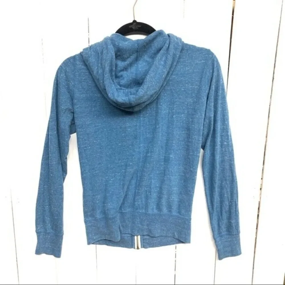 NIKE jacket womens blue heathered zip up jacket small